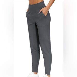 Dark grey jogger pants lightweight perfect for yoga any exercise